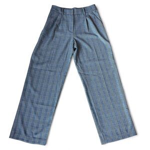 Nine West Black and White Wide Leg, High-Waist Trouser